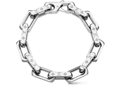 louis vuitton monogram chain|louis vuitton monogram bracelet silver.